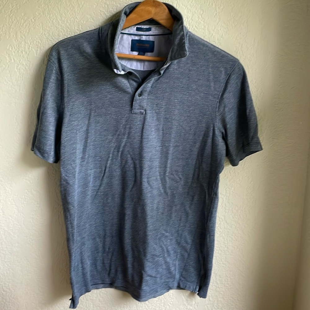 Title: Fairlane Men's Gray Polo Shirt - Size M, Tall, Slim